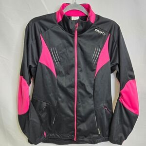 Craft L3 Protection Insulated Running Jacket, Black/Pink, Women's‎ Size Large